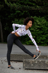 the clematis long leggings subtle black