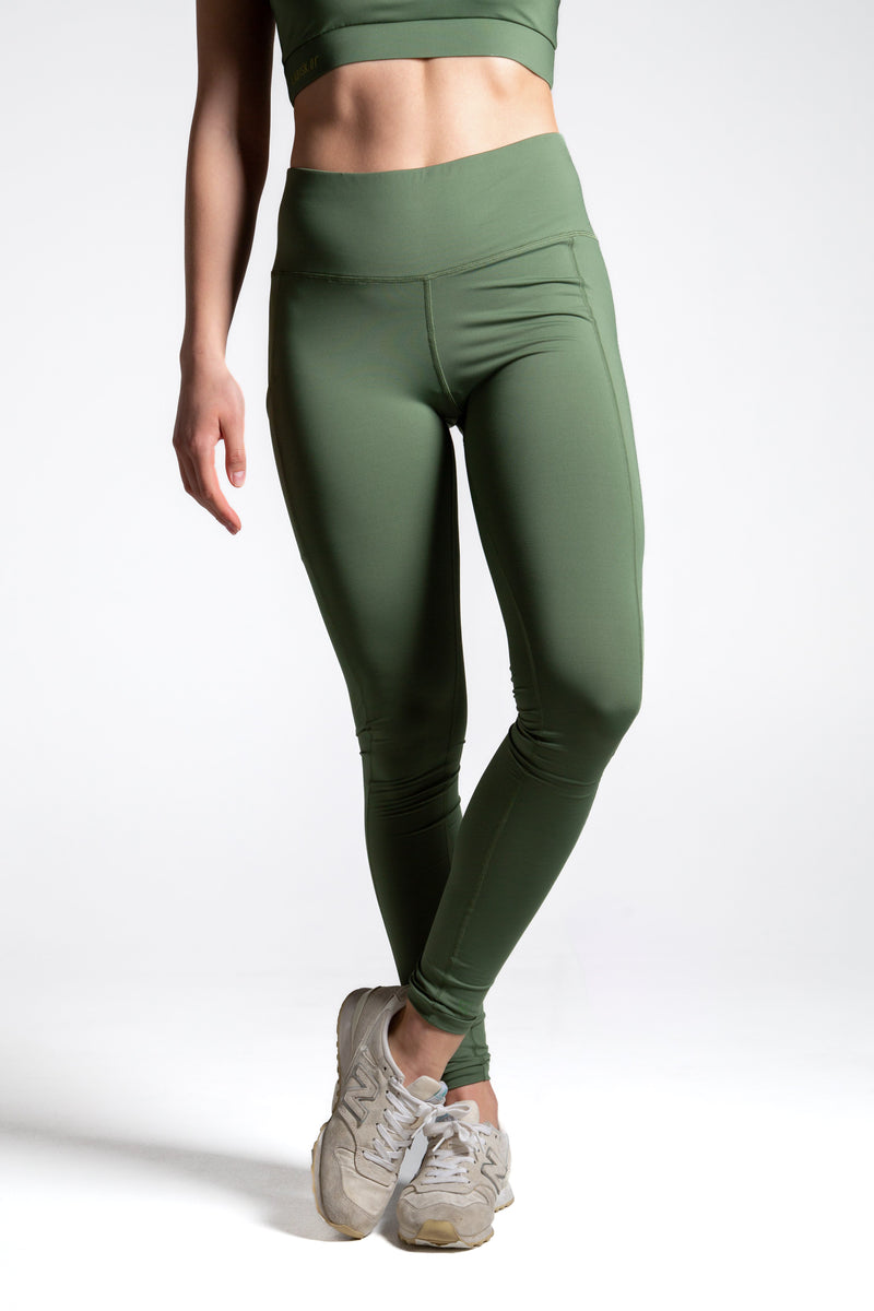 The clematis long leggings green