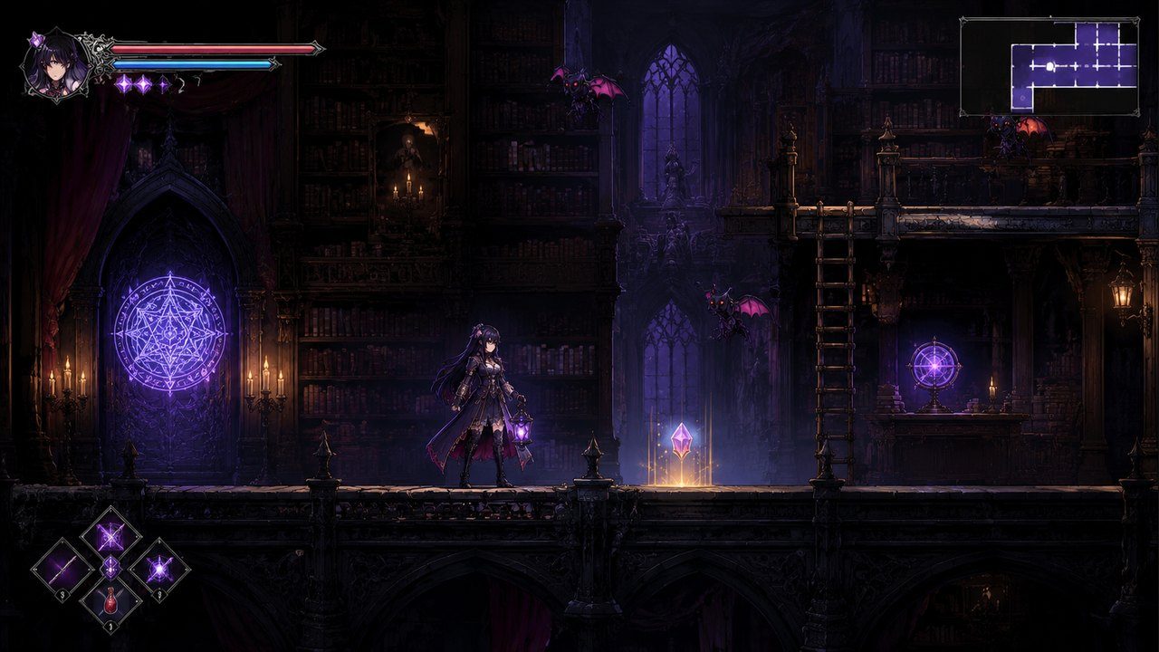 哥特少女勇闯恶魔城2 探索场景 详情图 1
